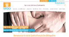Desktop Screenshot of osteopathe-syndicat.fr