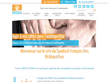 Tablet Screenshot of osteopathe-syndicat.fr